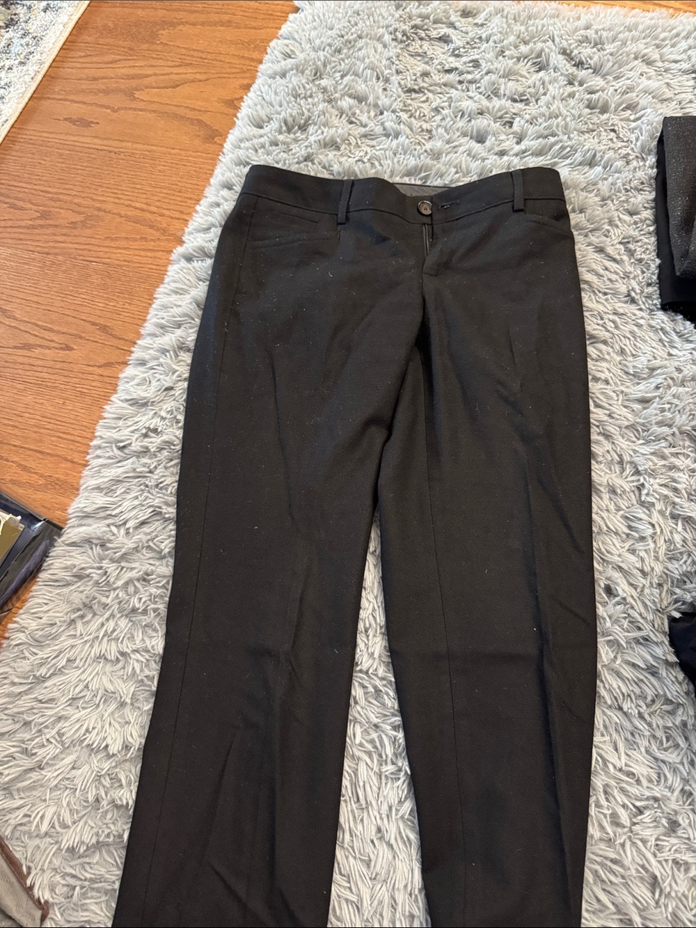 Banana Republic pants for winter. Wool Black stretch Logan cut size 4.